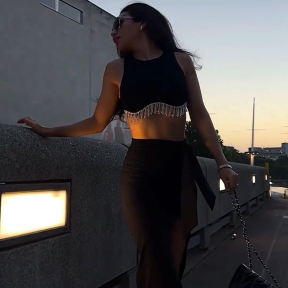 Zara Seamless Rhinestone Top - Picture 4 of 13